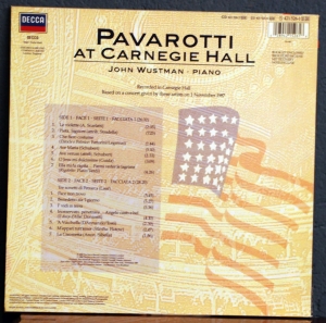 Luciano Pavarotti, John Wustman At Carnegie Hall  z